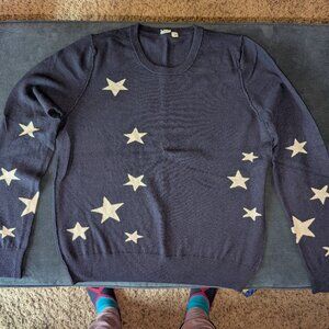 Gap Sweater - Blue with Stars - Size L
